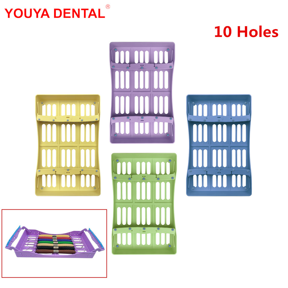Teeth Whitening Gel For Trays - 10-Loch-Kunststoff-Zahnsterilisationsbox für Instrumente, Füllspatel, Zahnmedizin, Desinfektionsschale,
