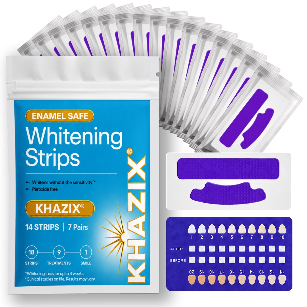 7 Paar Zahnaufhellungsstreifen – Teeth Whitening Street Bewertung und Preis