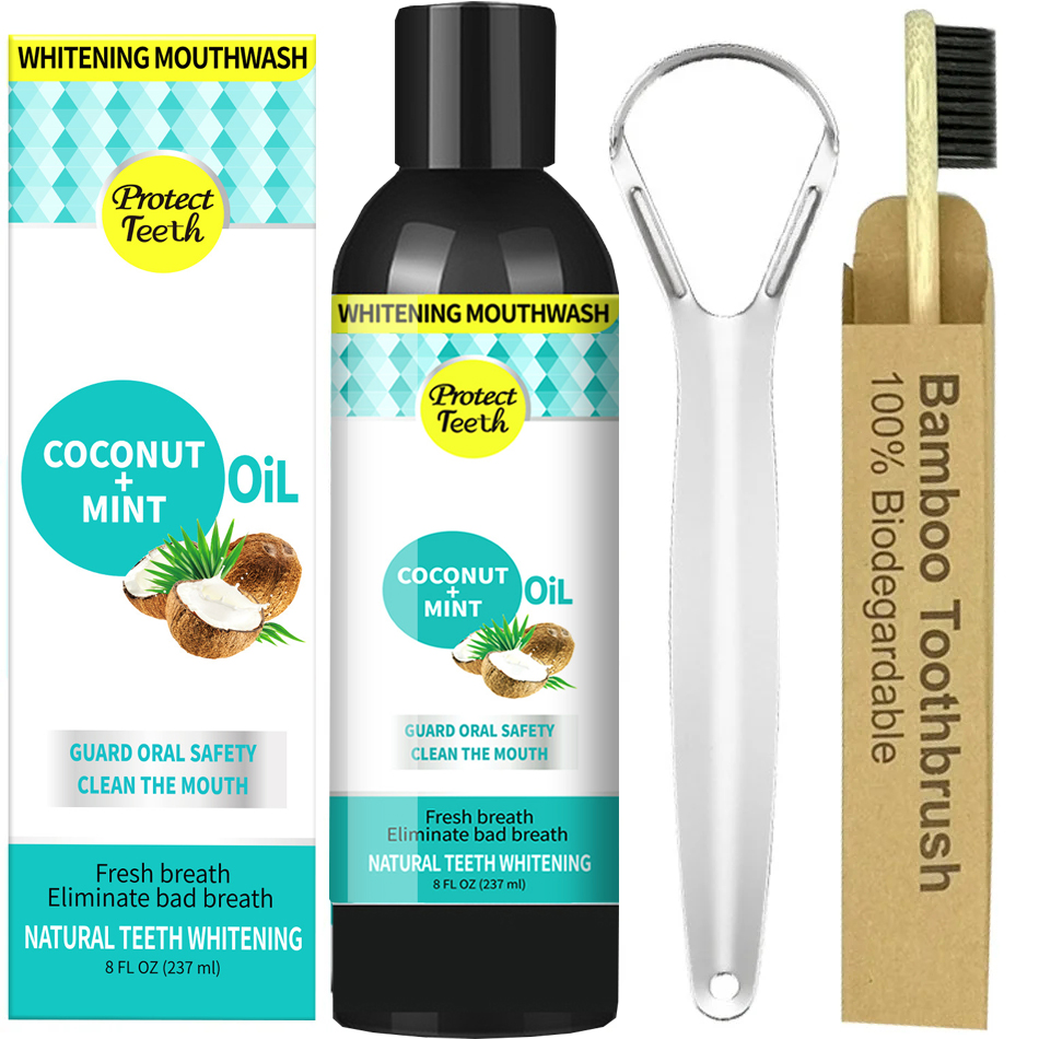 237 ml Kokosnuss Minze Ziehen  – Teeth Whitening Oil Pulling Bewertung und Preis