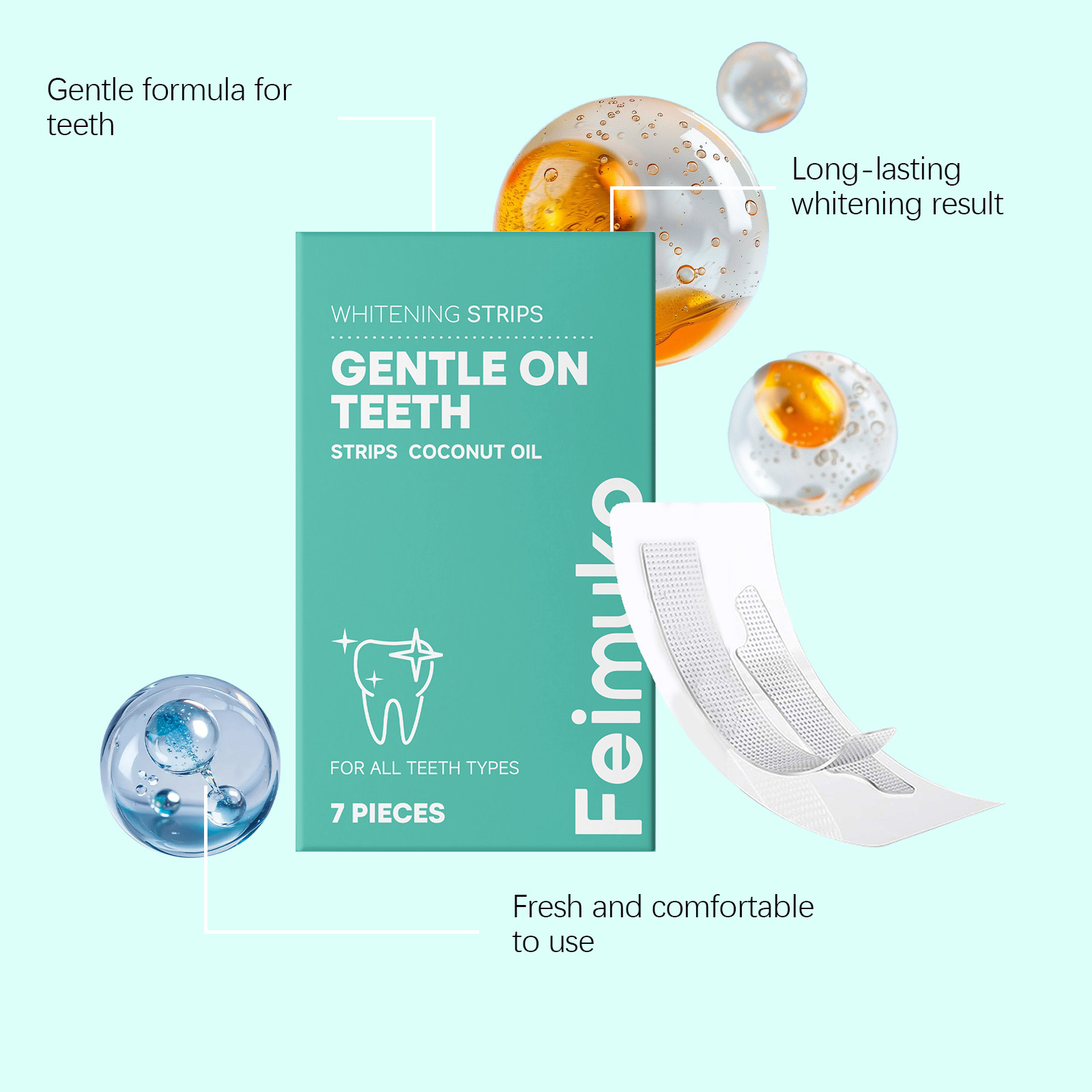 Kokosöl-Zahnaufhellungsstreife – Teeth Whitening Oil Pulling Bewertung und Preis