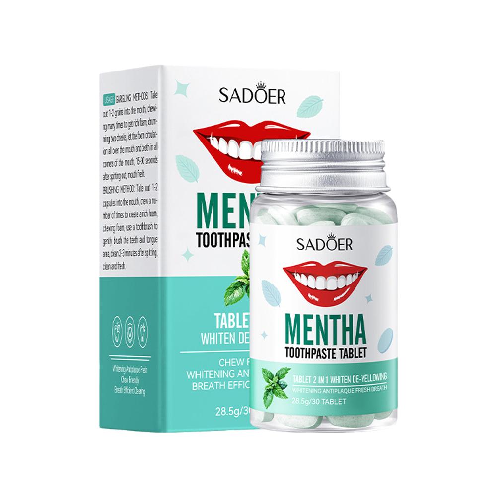 Feste Minz-Zahnpasta-Tabletten – Teeth Whitening Street Bewertung und Preis